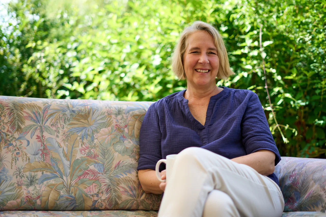 Photo of the business owner Ms Thiele-Lucas in a casual environment